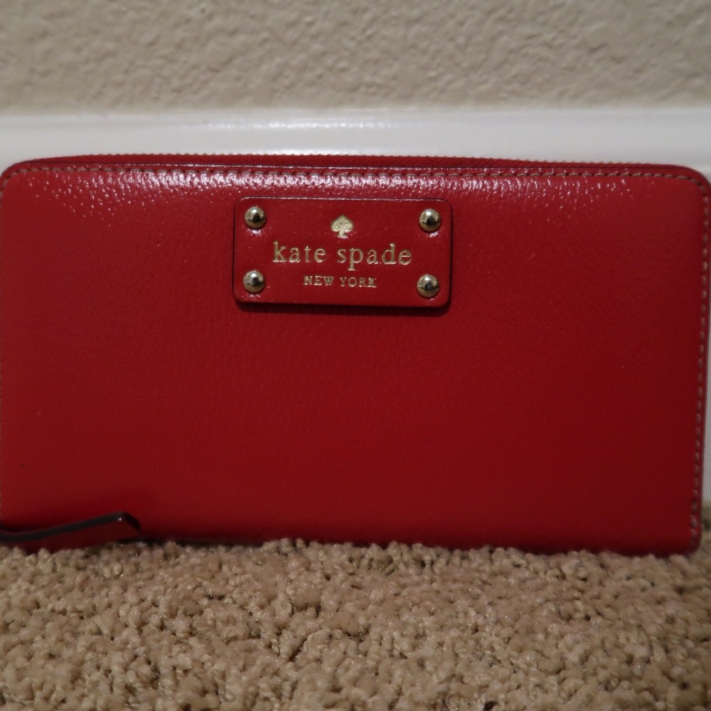 Kate Spade Wellesley Neda Wallet Red Gem